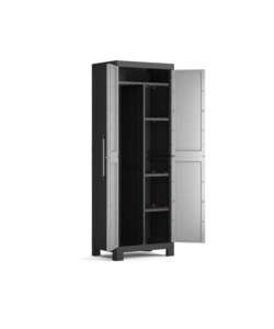 ARMADIO PORTASCOPE IN RESINA KETER "DETROIT" GRIGIO,  65X45X182 CM